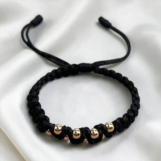 PULSERA BEBÉ ORO LAMINADO 18K TEJIDA