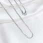 CADENA PLATA LAZO 45CM LARGO