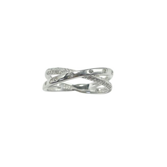ANILLO ENTRELAZADO PLATA LEY 925