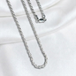 CADENA PLATA LAZO 60CM LARGO