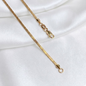 CADENA SERPIENTE PLANA ORO LAMINADO 18K