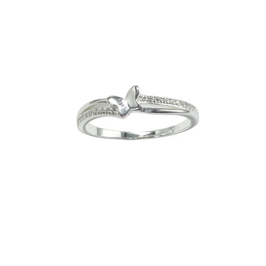 ANILLO MARIPOSA PLATA LEY 925