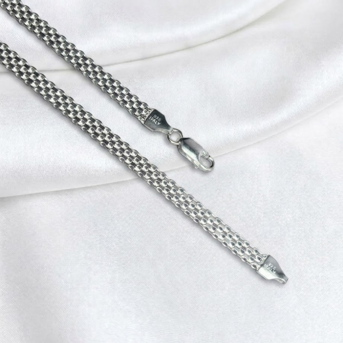 CADENA PLATA CHINESCA 60CM LARGO