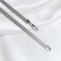 CADENA PLATA CHINESCA 60CM LARGO