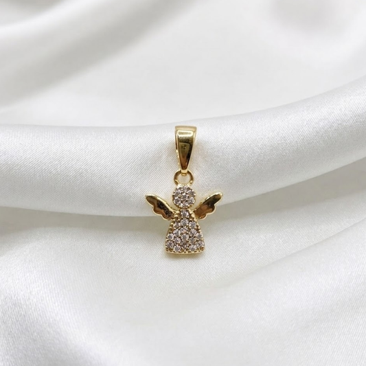 DIJE ANGELITO MICROCIRCON ORO LAMINADO 18K