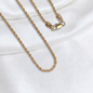 CADENA LAZO ORO LAMINADO 18K