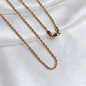 CADENA LAZO ORO LAMINADO 18K