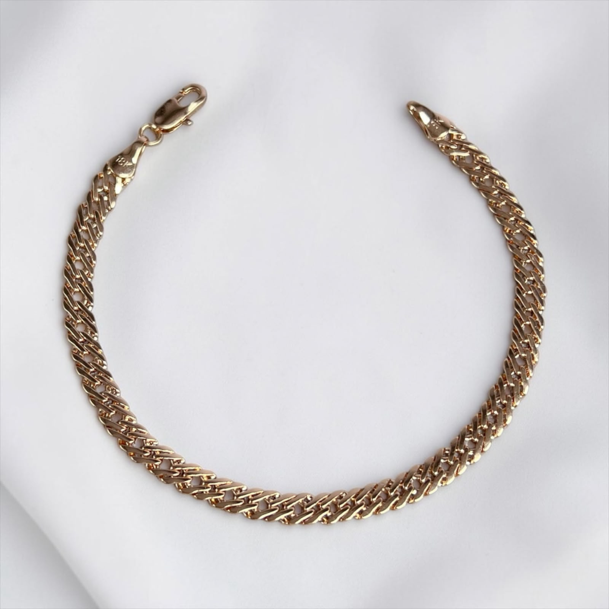 PULSERA BARBADA ORO LAMINADO 18K