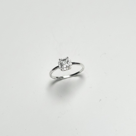 ANILLO SOLITARIO PLATA CIRCONES TAILANDES