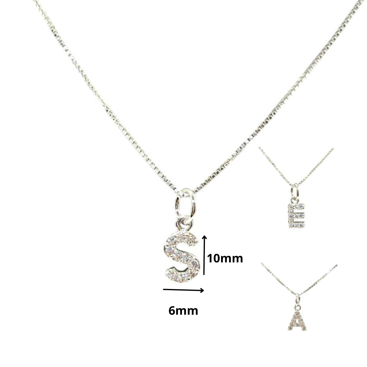 CADENA CON INICIAL EN PLATA LEY 925