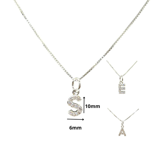 CADENA CON INICIAL EN PLATA LEY 925