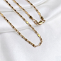 CADENA PLANA ESPEJO ORO LAMINADO 18K