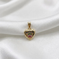 DIJE CORAZON MICROCIRCON INTERNO ORO LAMINADO 18K
