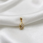 DIJE GOTA MICROCIRCON ORO LAMINADO 18K