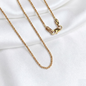 CADENA LAZO ORO LAMINADO 18K