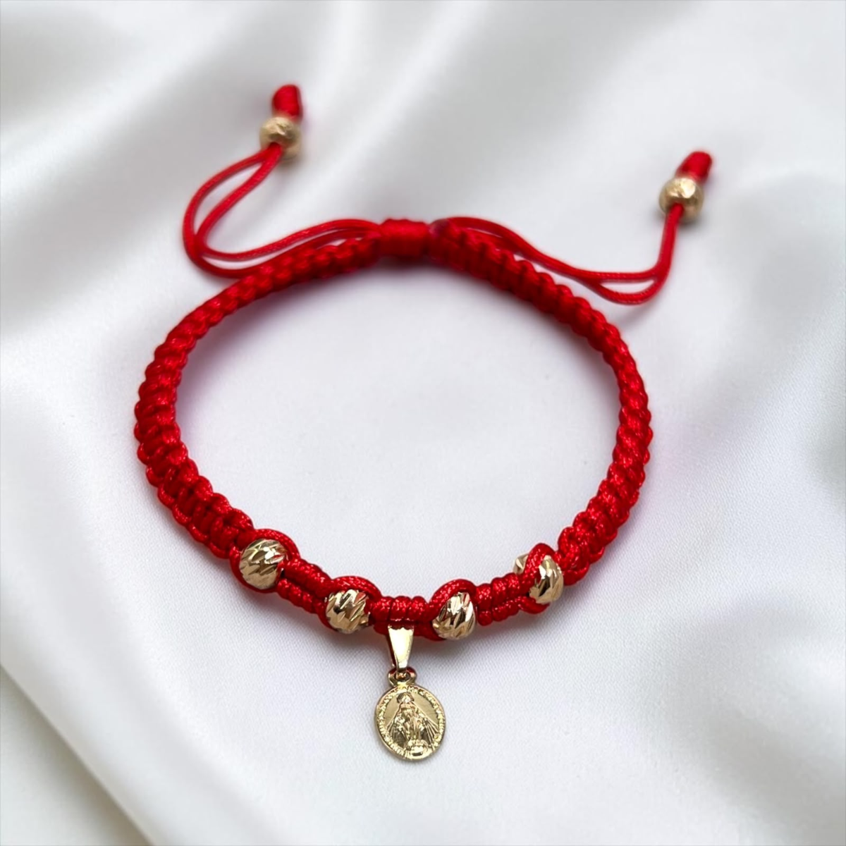 PULSERA ORO LAMINADO 18K MILAGROSA TEJIDA