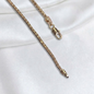 CADENA VENECIANA CUADRITO ORO LAMINADO 18K