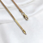 CADENA VENECIANA PLANA ORO LAMINADO 18K