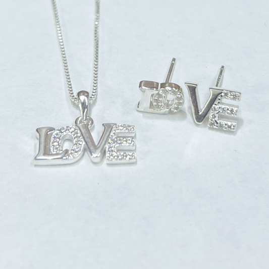 JUEGO DE PLATA LOVE
