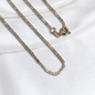 CADENA ESCALERA ORO LAMINADO 18K