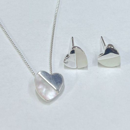 JUEGO DE PLATA CORAZON