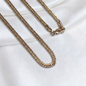 CADENA BARBADA ORO LAMINADO 18K