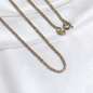 CADENA LAZO ORO LAMINADO 18K