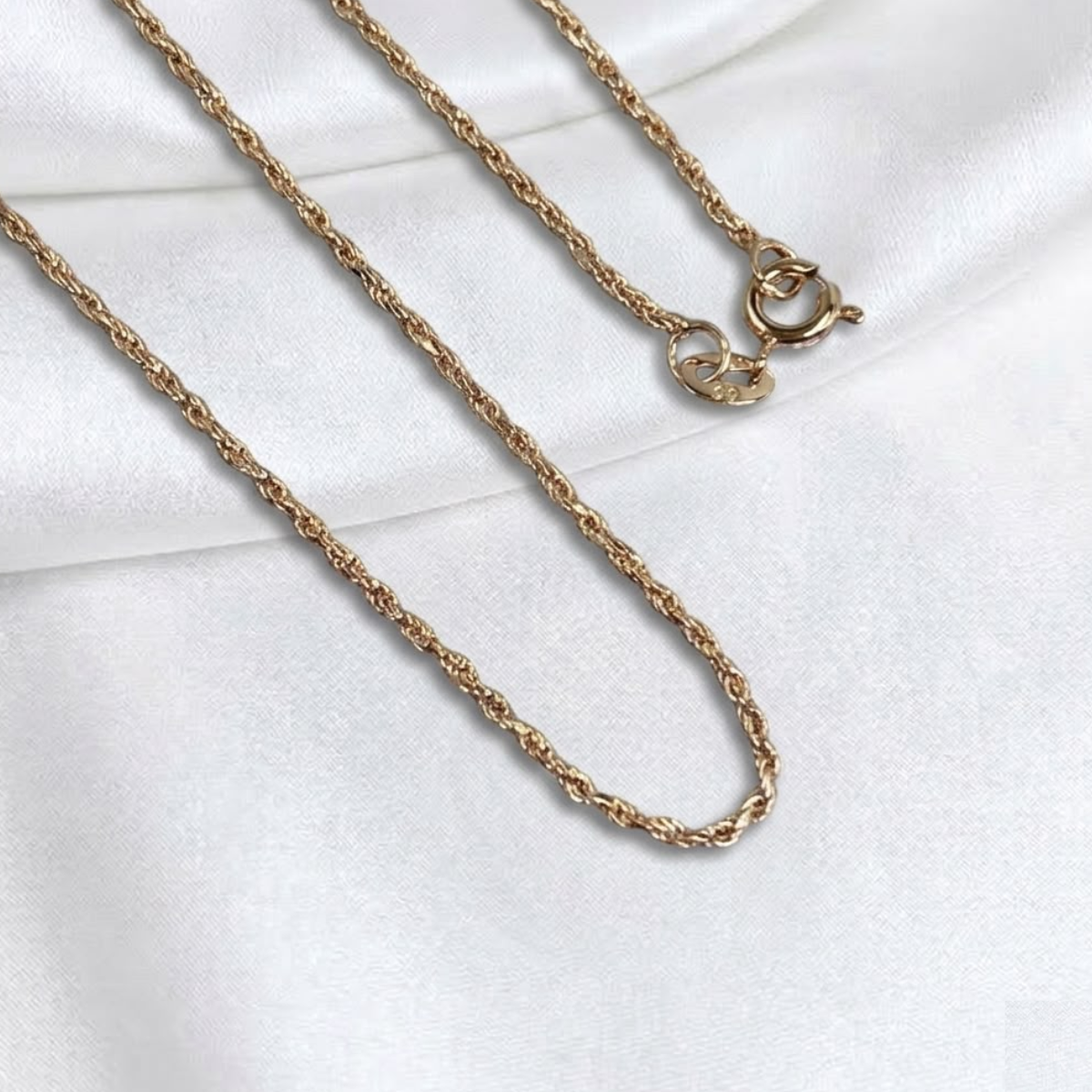 CADENA LAZO ORO LAMINADO 18K