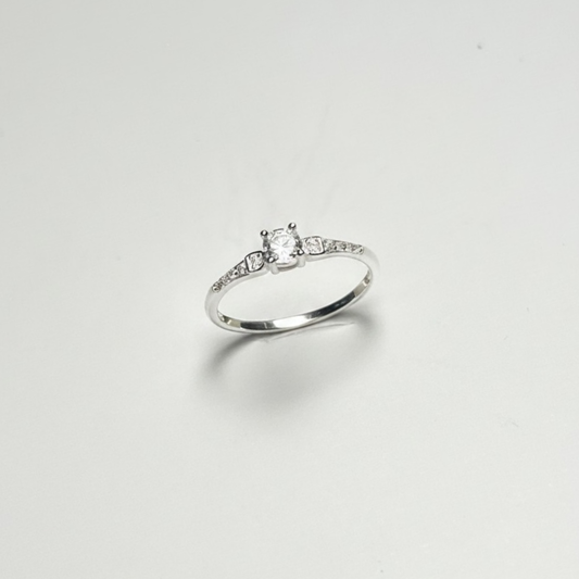 ANILLO SOLITARIO PLATA CIRCONES TAILANDES