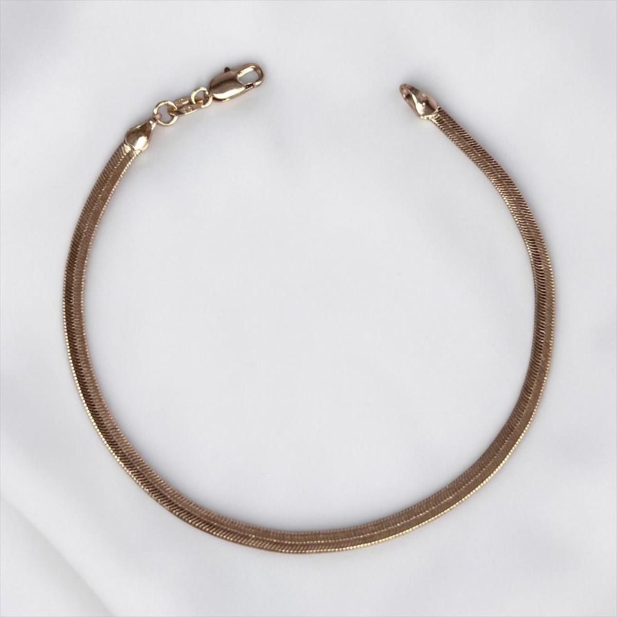 PULS SERPIENTE PLANA ORO LAMINADO 18K