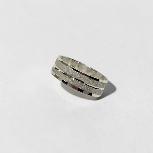 ARGOLLA PLATA DIAMANTADA