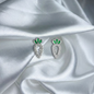 TOPO PLATA CIRCONES TAILANDES