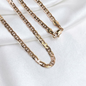 CADENA ESCALERA ORO LAMINADO 18K