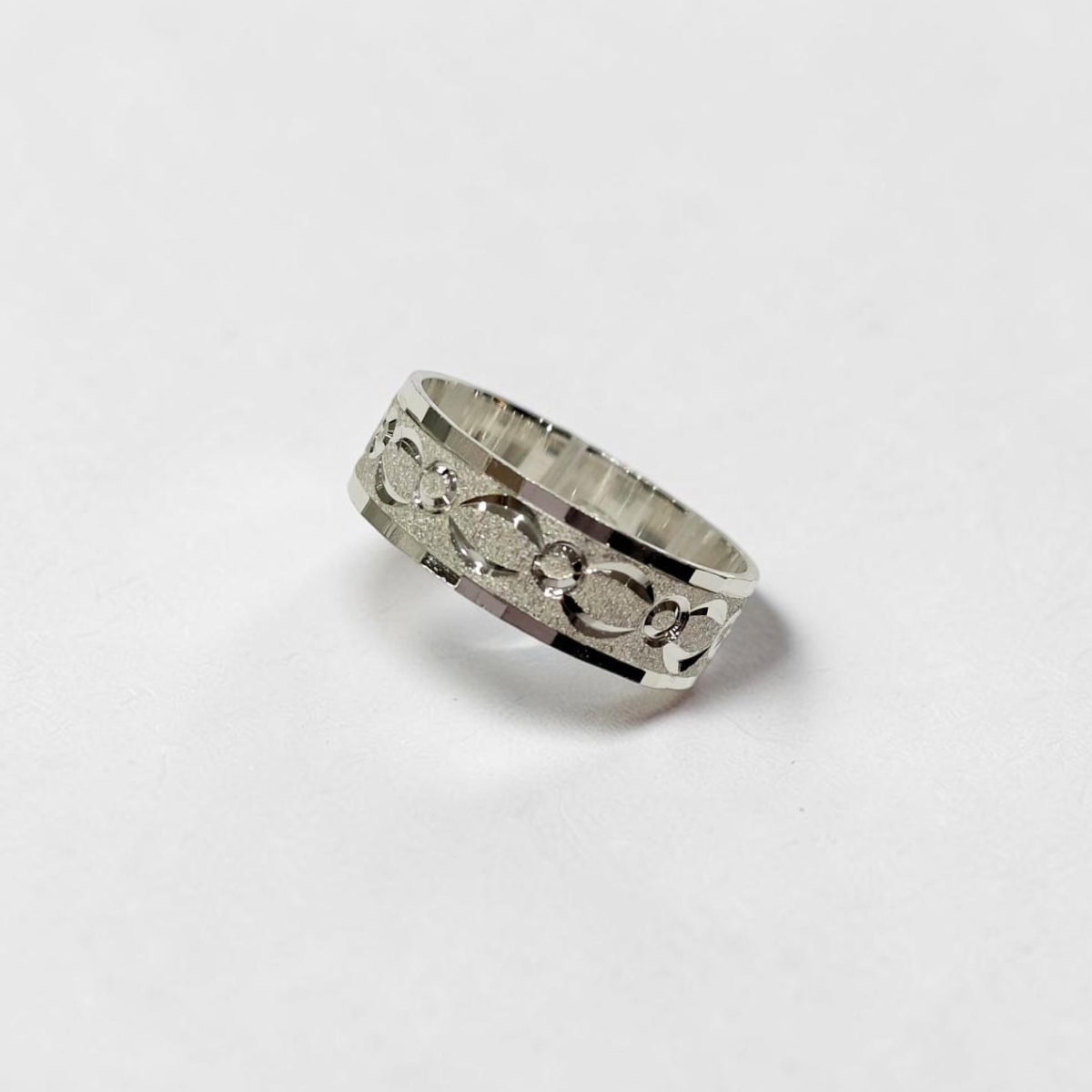 ARGOLLA PLATA DIAMANTADA