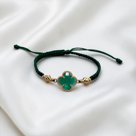 PULSERA ORO LAMINADO 18K VANCLEEF TEJIDA