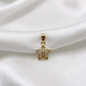 DIJE CIRCONES ESTRELLA ALAS ORO LAMINADO 18K
