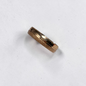 ARGOLLA MITAD LISA MITAD SATINADA ORO LAMINADO 18K