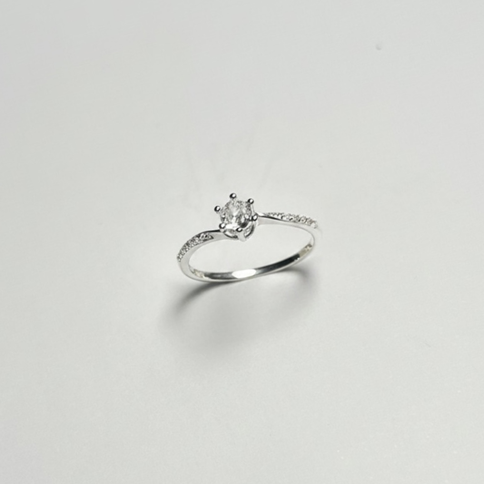 ANILLO SOLITARIO PLATA CIRCONES TAILANDES