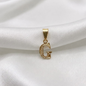 DIJE ABECEDARIO SILUETA ORO LAMINADO 18K