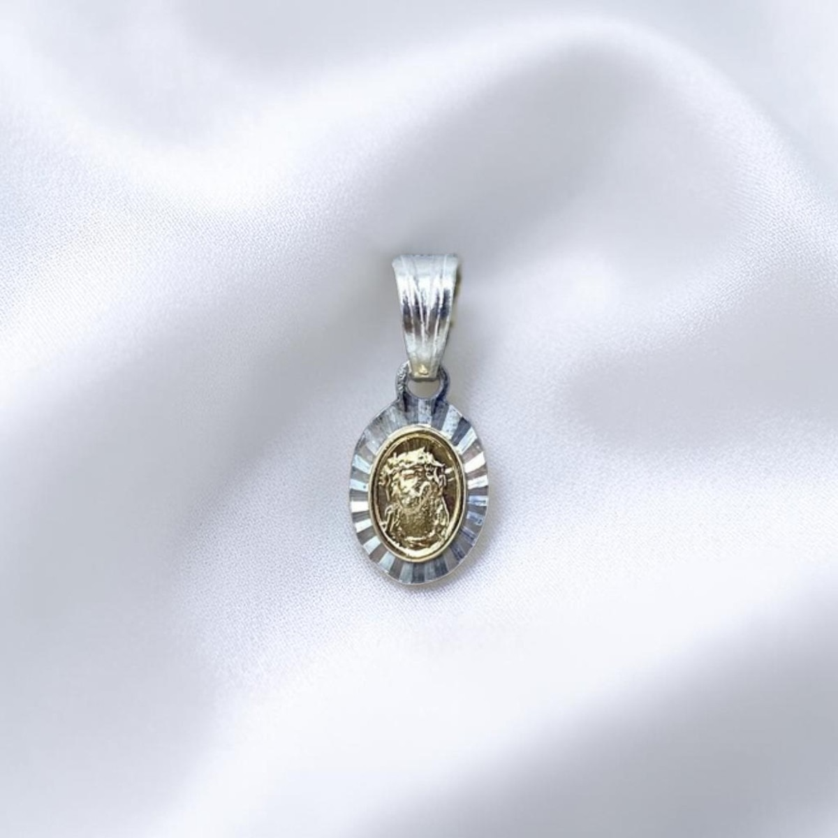 DIJE ORO PLATA DIAMANTADO DIVINO ROSTRO