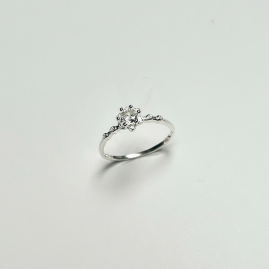 ANILLO SOLITARIO PLATA CIRCONES TAILANDES