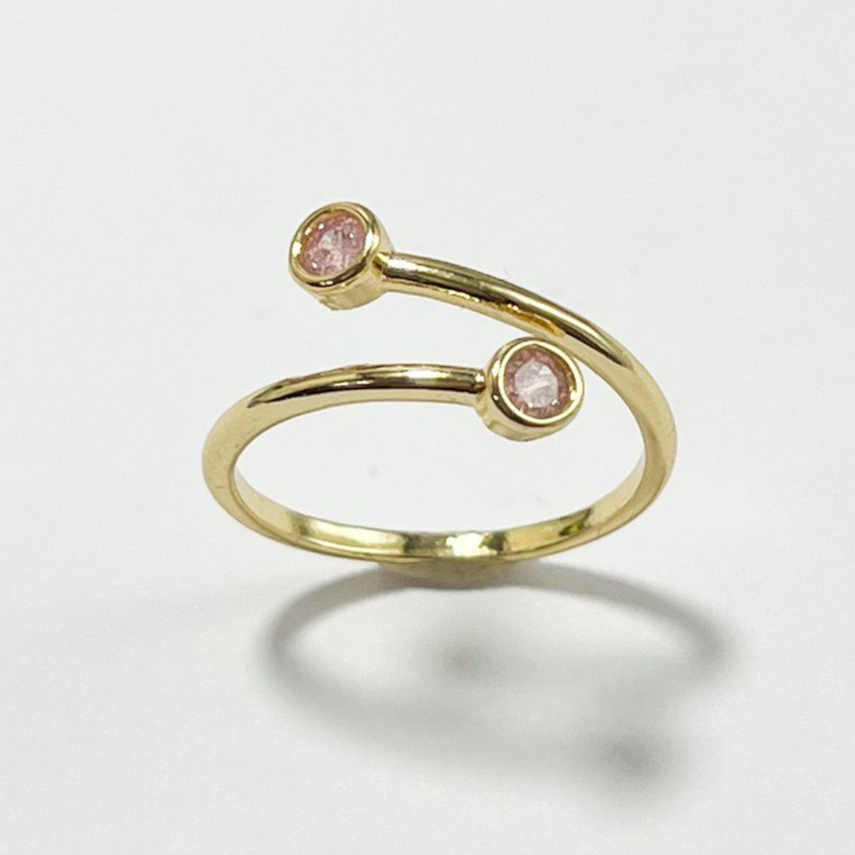 ANILLO GRADUABLE EN RODIO CON CIRCONES