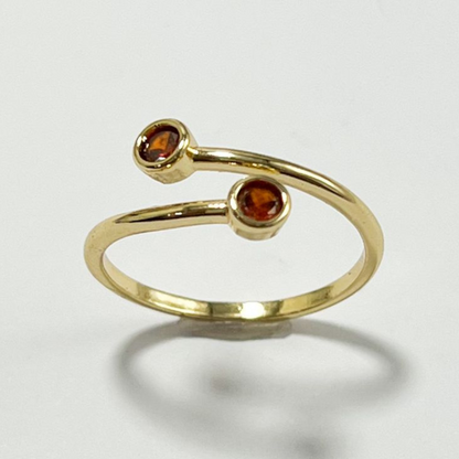 ANILLO GRADUABLE EN RODIO CON CIRCONES
