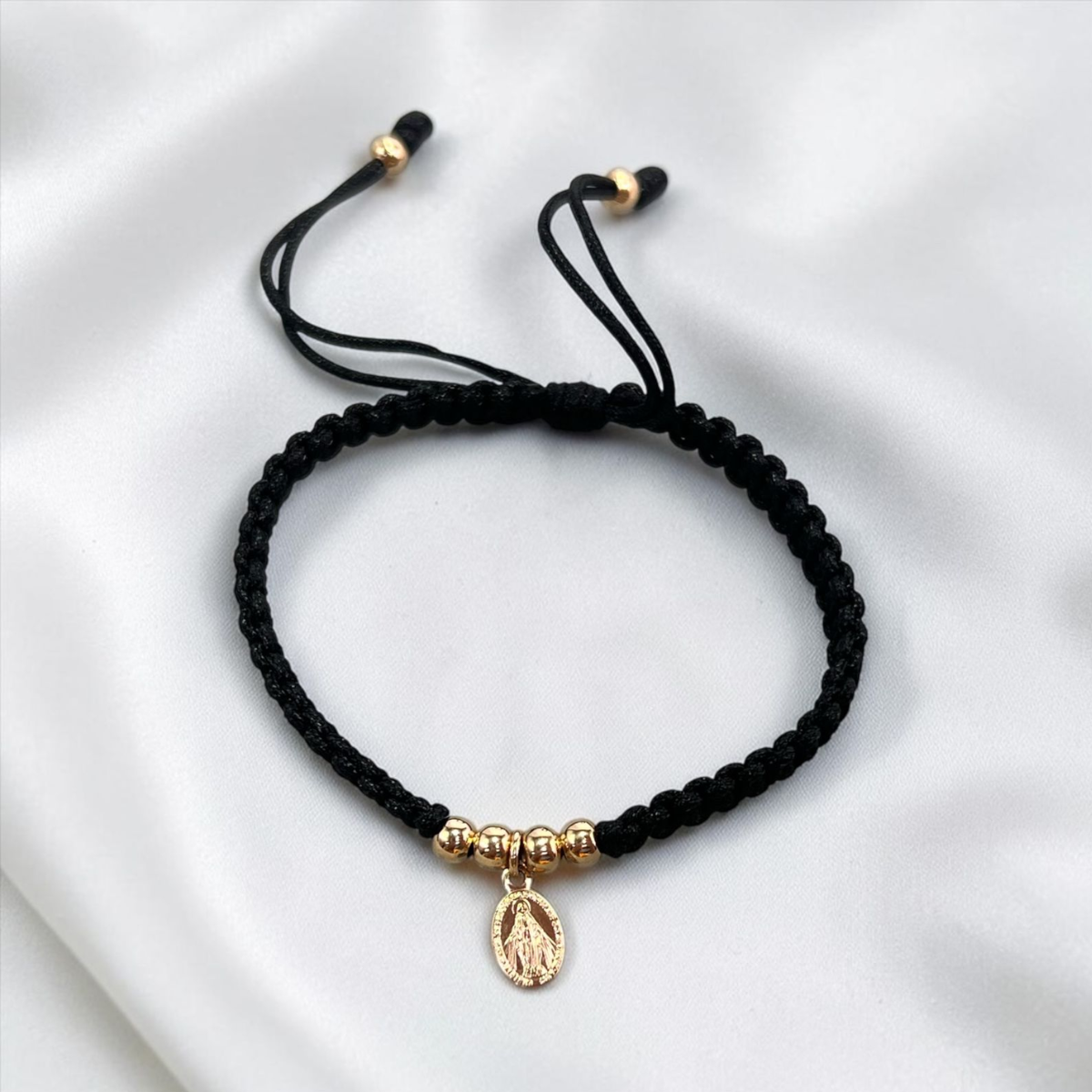PULSERA ORO LAMINADO 18K MILAGROSA TEJIDA