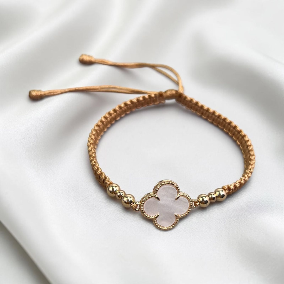 PULSERA ORO LAMINADO 18K VANCLEEF TEJIDA