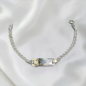 PULSERA PLACA BEBÉ LAMINILLA ANCLA