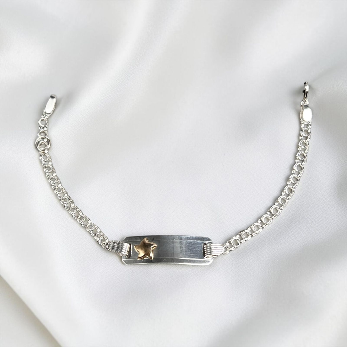 PULSERA PLACA BEBÉ LAMINILLA ESTRELLA PEQUEÑA