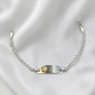 PULSERA PLACA BEBÉ LAMINILLA SOL Y LUNA