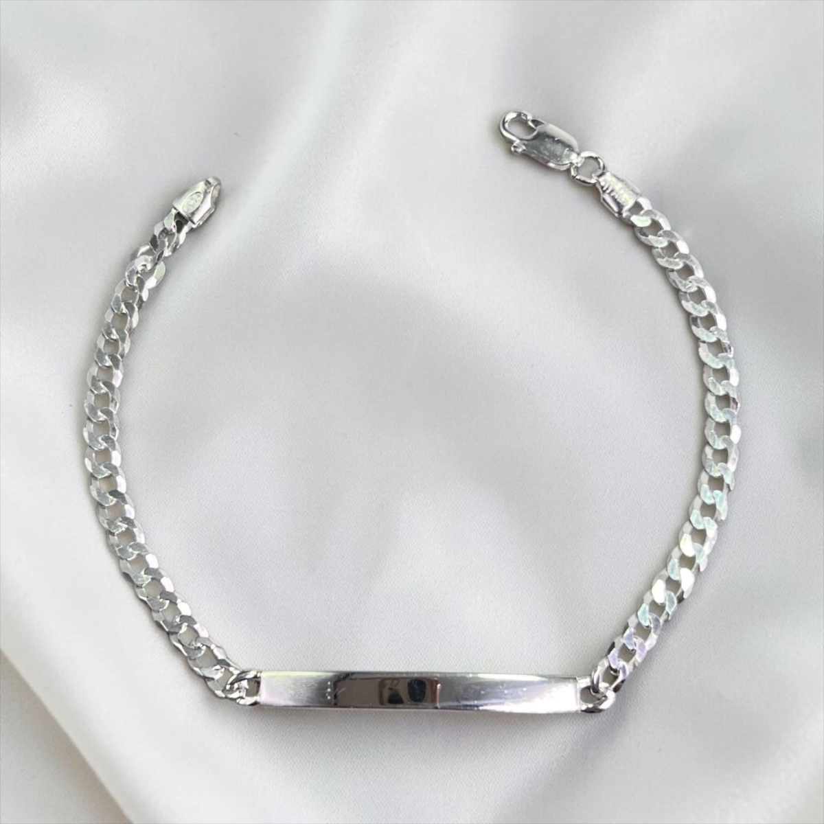PULSERA CUBANA PLACA