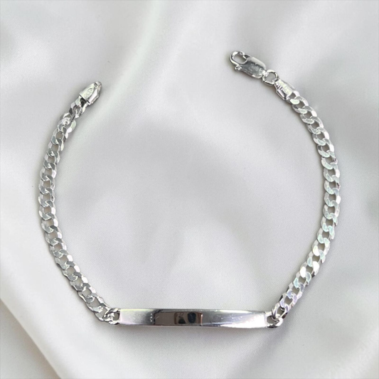 PULSERA CUBANA PLACA
